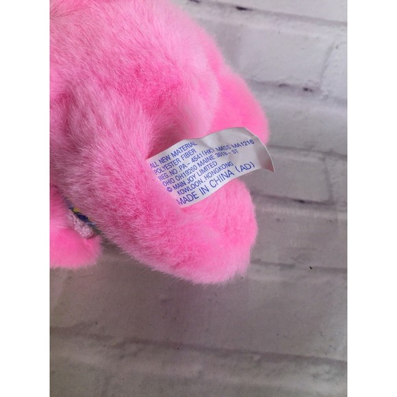 Main Joy Limited Pink Bunny Rabbit Plush Stuffed Animal Small Velvet Ears Feet - Picture 7 of 9